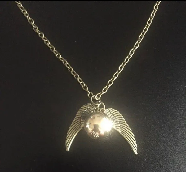 Harry Potter Snitch Angel Wing Necklace - Image 2