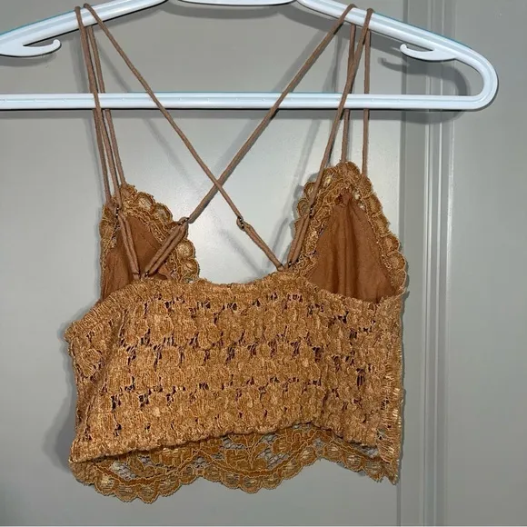 Free People Celine Lace Burnt Caramel Bralette‎ - Image 4