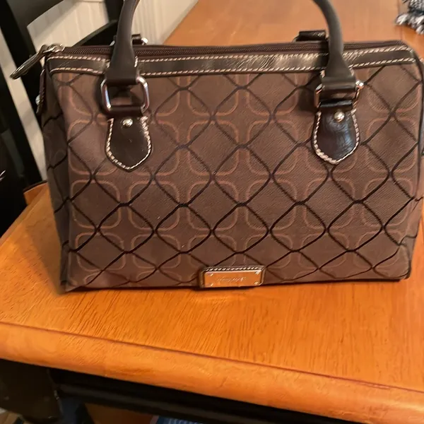 Nine West Brown Patterned Handbag - Image 8