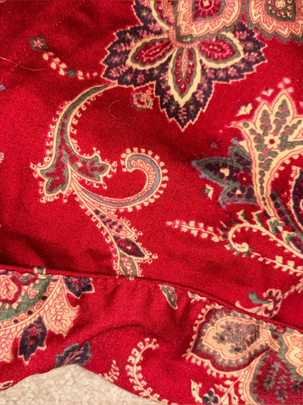 LRL Ralph Lauren Pajama Set Womens M Paisley Floral Old‎ Money Comfort Cozy - Image 8