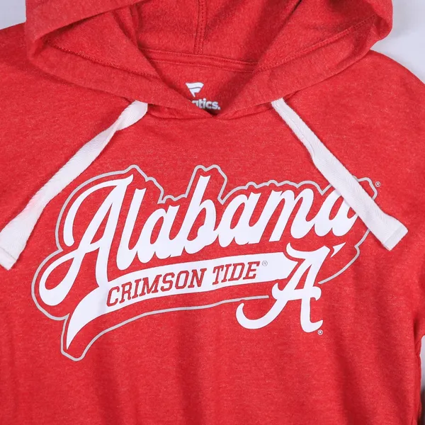 Fanatics Alabama Crimson Tide Women Small Red Hoodie Heathered High Low Pullover - Image 3