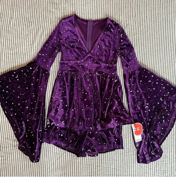 Witchy Cider Purple Romper - Image 2