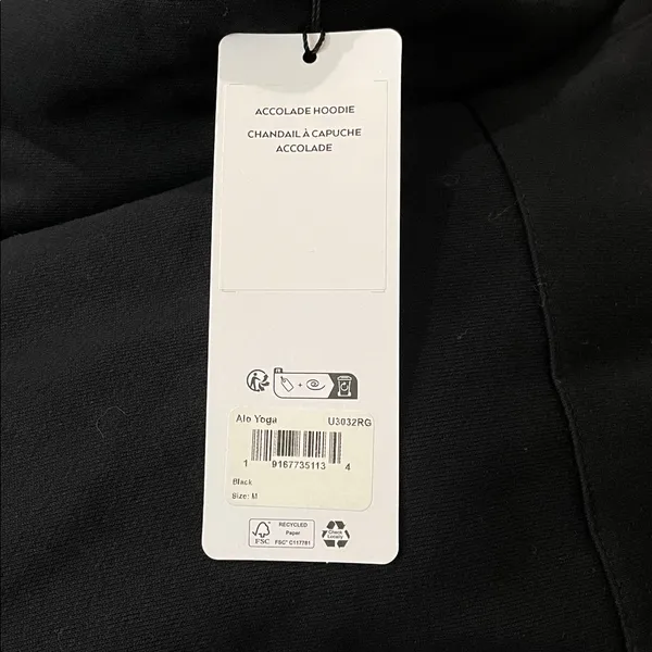 Alo Yoga NWT Accolade Hoodie Black Size M oversized - Image 9