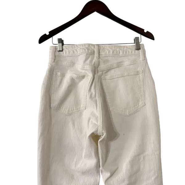 ABERCROMBIE & FITCH The 90’s Relaxed Ivory Off White High Rise Curve Jeans - Image 7