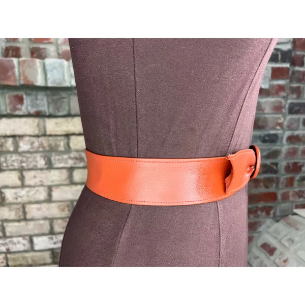 cinch belt Faux leather brown - Image 7