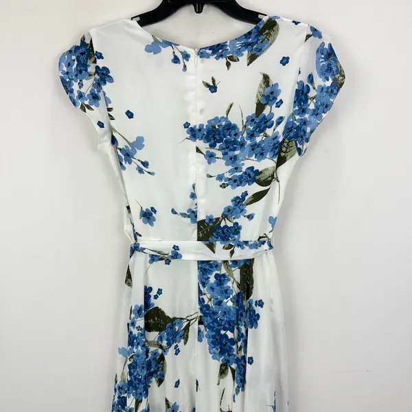 Lulus French Countryside White Floral Print High Low Dress Cocktail Small NWT - Image 9