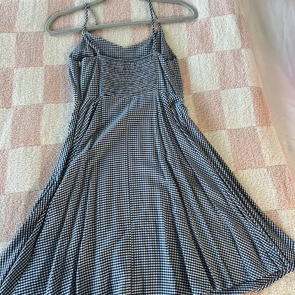 Black and White Gingham Dress - Image 4