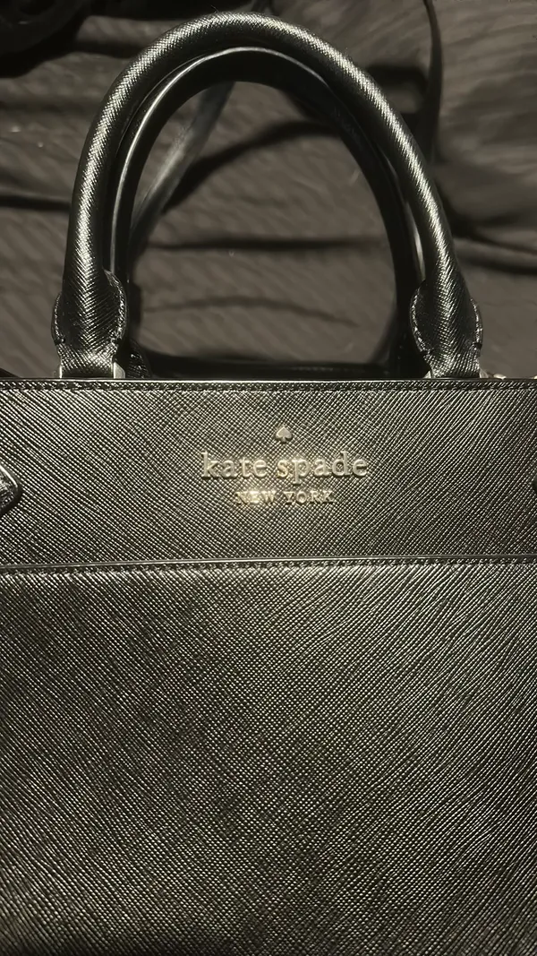 Kate Spade New York Staci Medium Satchel featuring a black saffiano leather exterior - Image 5