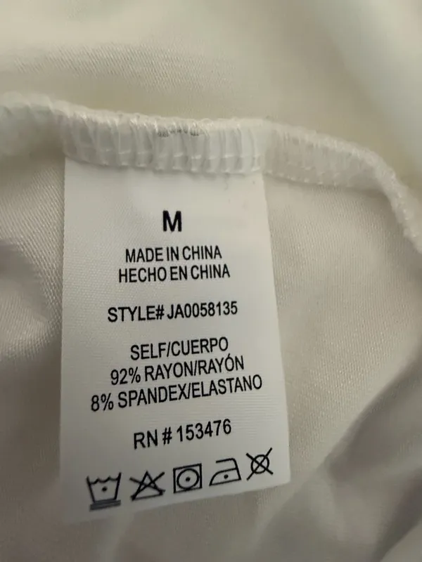 Sincerely Jules Lux‎ White Long Sleeve Top Size M - Image 6