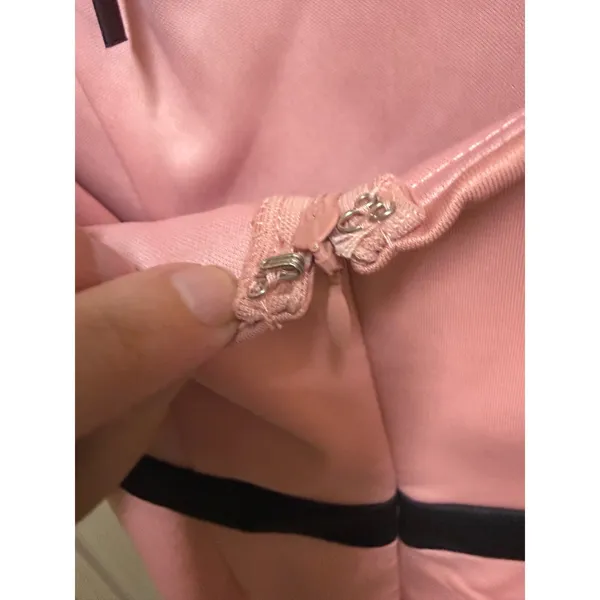 Do & Be Dusty Rose Sheath Dress Sequin Lace Cutout Back Slit‎ Cocktail M NWT - Image 5