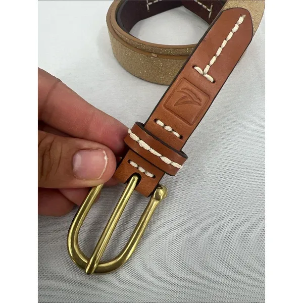 Sperry Gold shimmer belt - Image 2