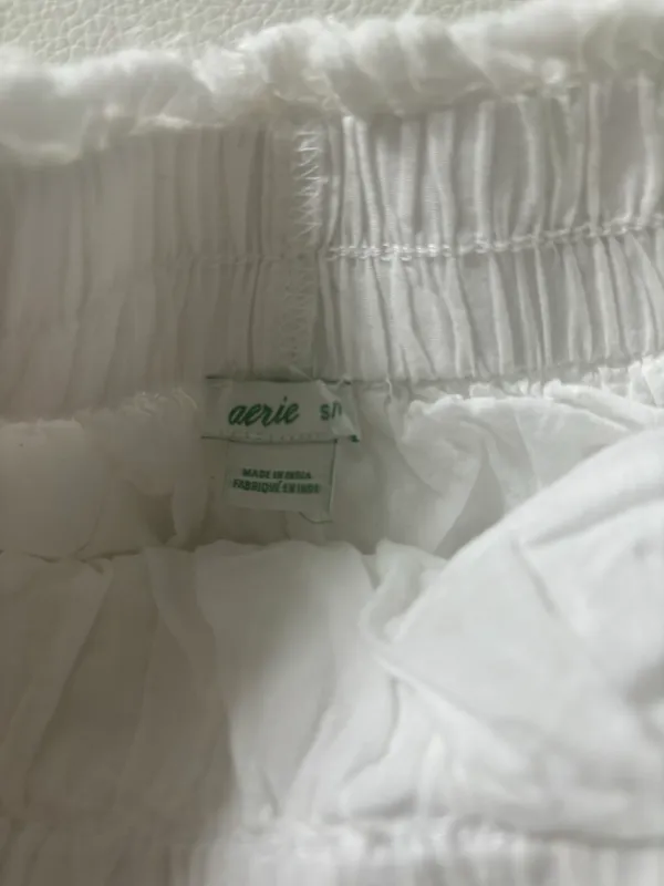 Rock N’ Ruffle White Mini Skirt - Image 3