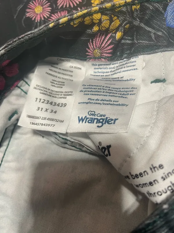 Floral Wrangler Jeans - Image 3