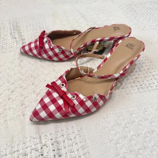 Wild Fable 8 Lysandra pointed toe bow kitten heel 3628 - Image 2