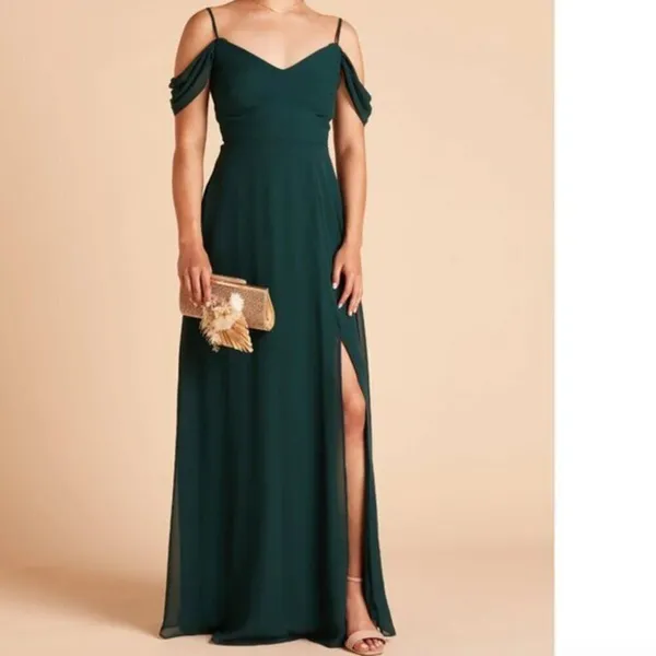 Birdy Grey Convertible dress in Chiffon Emerald - Image 2