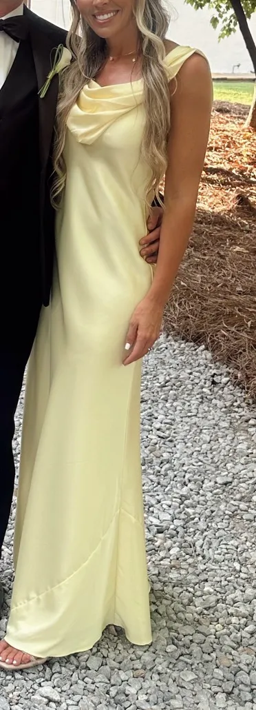 Birdy Grey “Freya” Dress Bridesmaid dress lemon sorbet color - Image 2