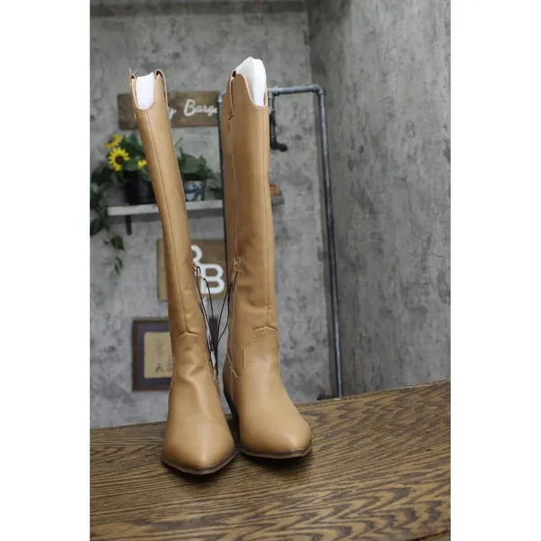 Universal Thread Womens Sommer Western Boots 87929895 Light Brown 6M - Image 5