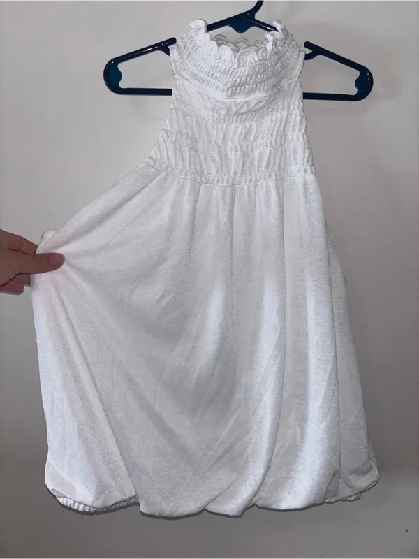Women’s White Smocked Halter - Classic Summer Style - Image 2