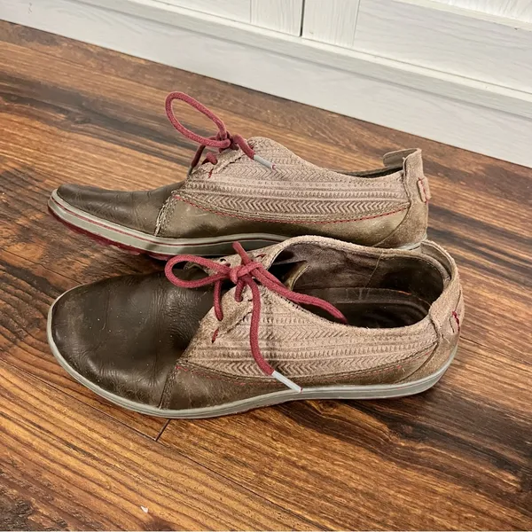 Merrell Shoes Womens 7 Ashland Tie Oxford Sneakers Brown Lace Up Low Top J42518 - Image 3