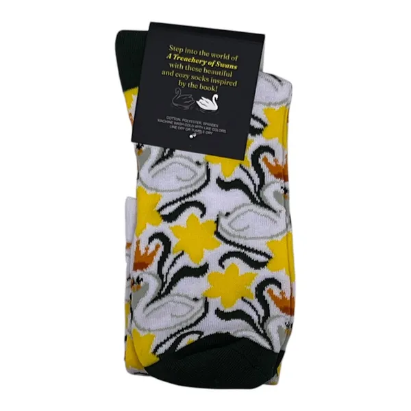 OwlCrate A Treachery of Swans Slouchy Socks - A. B. Poranek January 2026 YA Item - Image 2