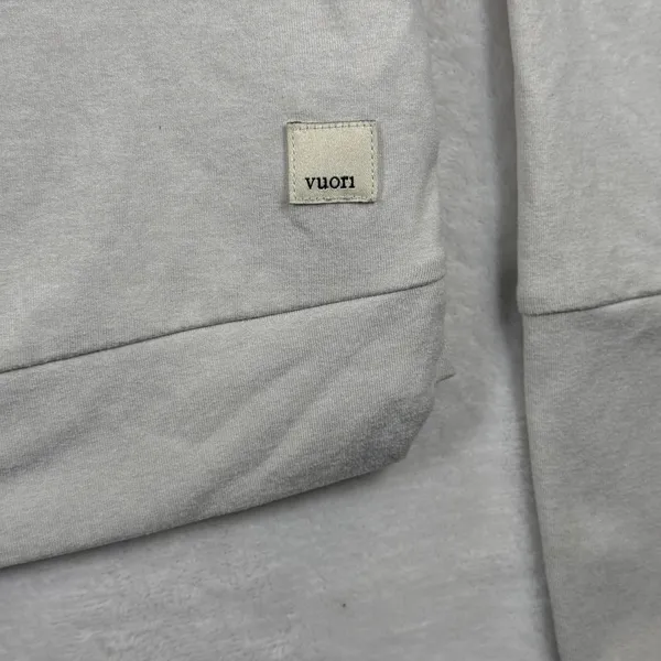 Vuori Halo Essential Hoodie VW226 Light Heather Gray XS Womens Pullover Active - Image 3