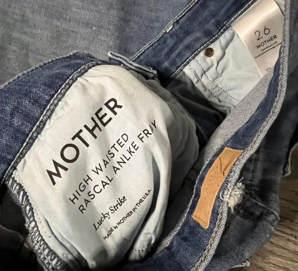 Mother High Waisted Rascal Ankle Fray Jeans - Image 5