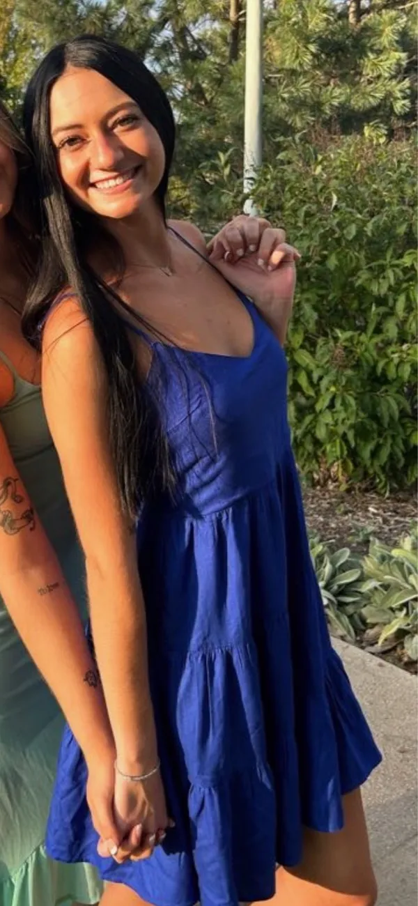 Blue flowy dress Size XS - Image 3