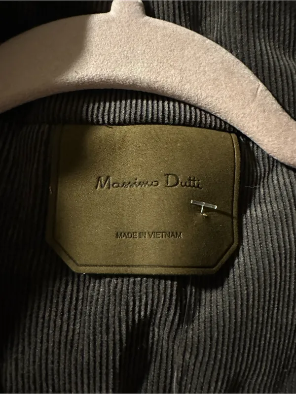 Massimo Dutti Brown Ribbed Puffer Vest - Image 4