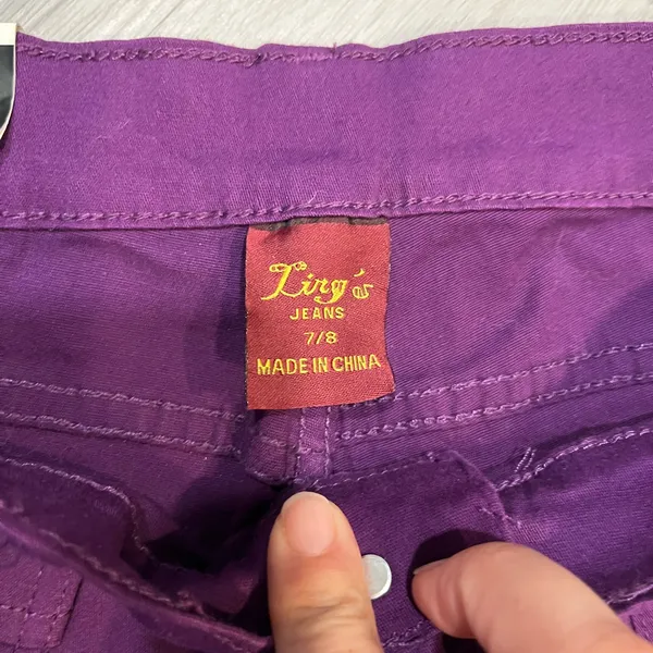Purple‎ Capri Pants Purple Size undefined - Image 2