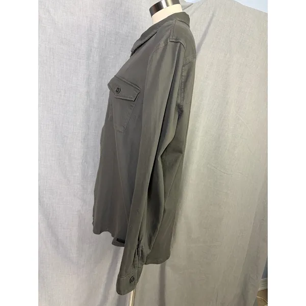 Civil‎ Society Olive Shirt Jacket XL Soft Brushed Stretch Twill Utility Layer - Image 6