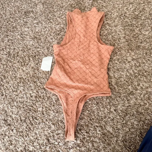 Open Edit Tan Bodysuit - Image 2