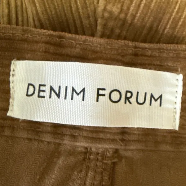 Aritzia Denim Forum The Joni High Rise Loose 29L Brown Corduroy Relaxed Pants 26 - Image 5