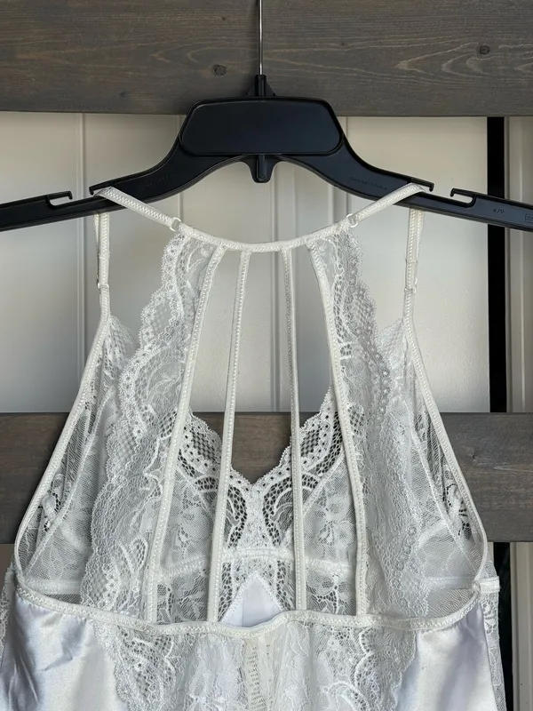In Bloom by Jonquil Women's Lace Chemise Bridal Nightgown Slip Dress Size M - Image 5