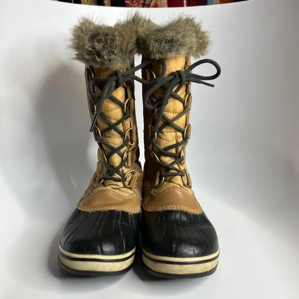 Sorel Tofino ll waterproof snow boots tan black winter women's‎ size 8.5 trendy - Image 3