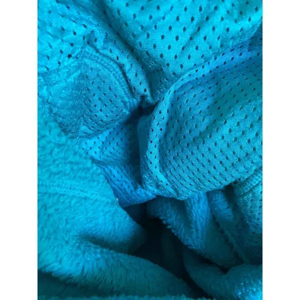 Patagonia Women's Re-Tool Snap-T Pullover - Used Color: True Teal - Big Sur Blue - Image 5