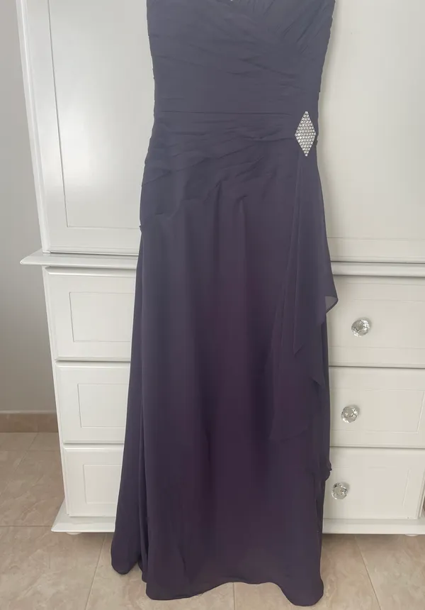 Purple Bridesmaid / Prom Dress Size 6 - Image 4