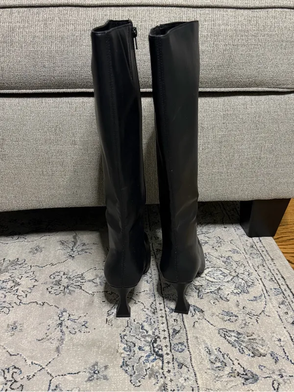 Jeffrey Campbell Checkmate Knee High Boot Black - Image 7