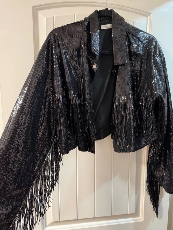 12th Tribe Sequin Fringe Jacket - Image 3