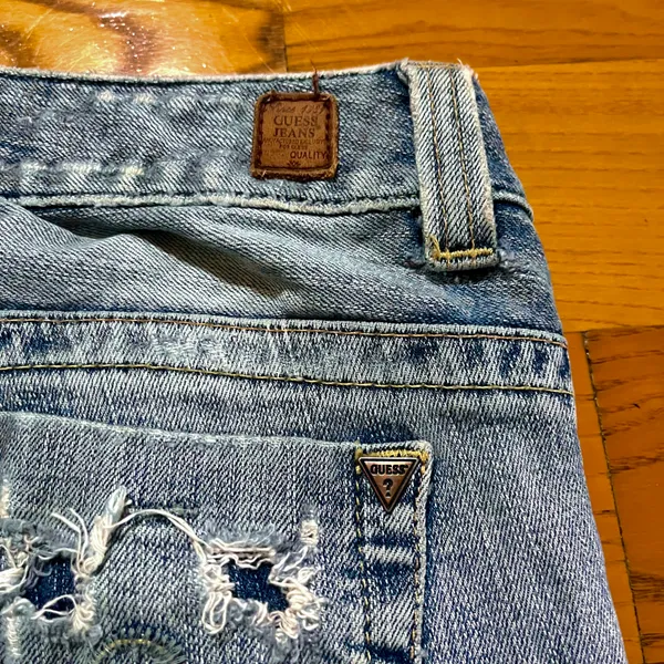 Vintage Lowrise Daredevil Bootcut Jeans Distressed Y2K - Image 2