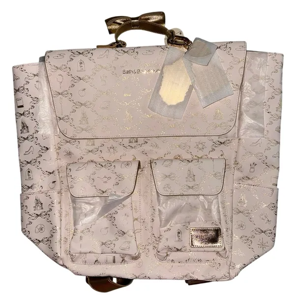 New [Limited Edition] Disney Princess Backpack Bath And Body Golden Mirror Purse - Image 5