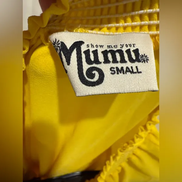 Show Me Your MuMu Sunny Yellow‎ Romper Size Small - Image 6