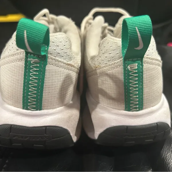 Nike White Mesh Sneakers with Green Accents - Image 6