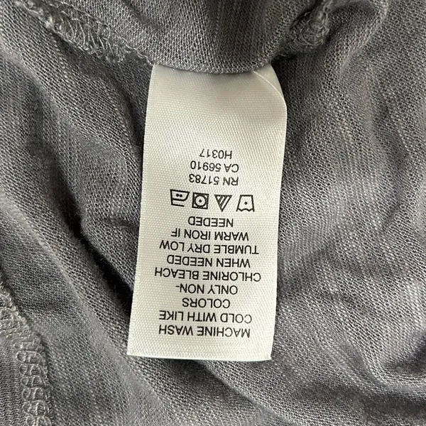 Maurices Gray Sleeveless Criss-Cross Back Shirt Crochet Detail Tank Top Size L - Image 6