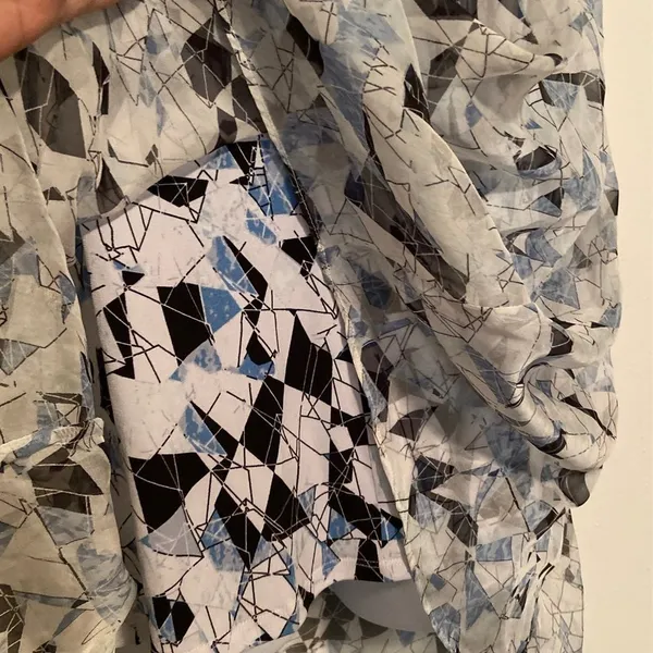 Vince Camuto Layered Mosaic Print Tunic Tank - Image 3