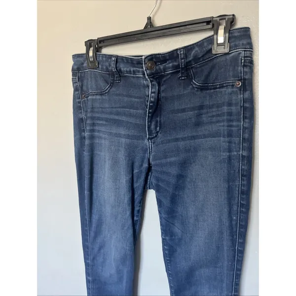 Abercrombie Fitch Skinny Stretch Blue Denim Jeans Size 6R 28 x 29 - Image 3