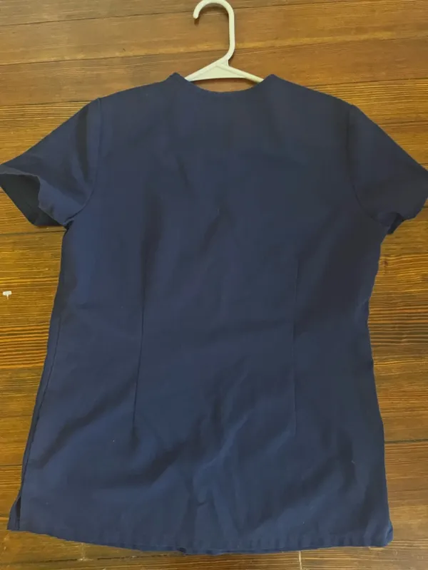 Figs Navy V-Neck Technical Collection Scrub Top XS - Image 3