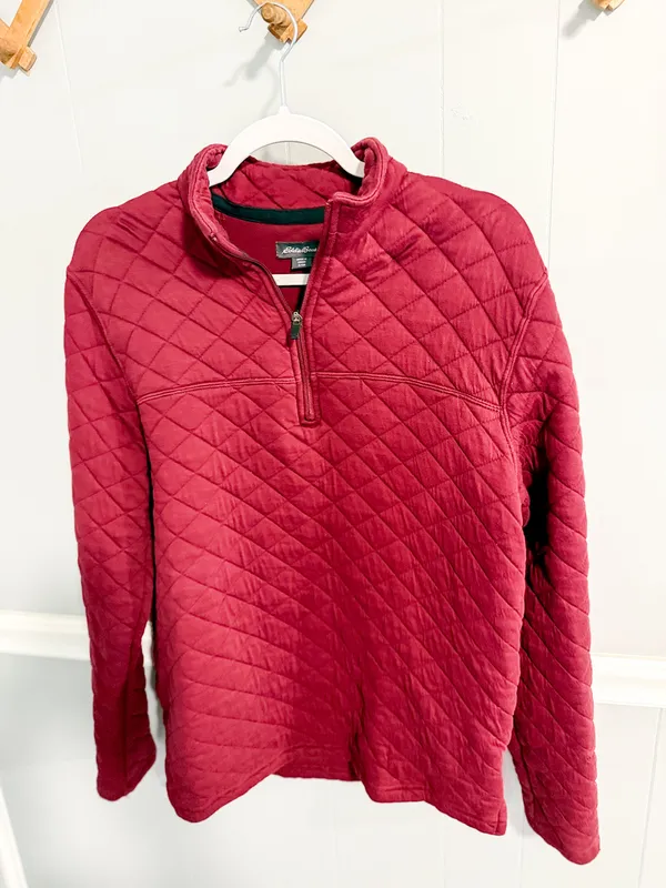 Eddie Bauer Quilted Quarter Zip - Image 4