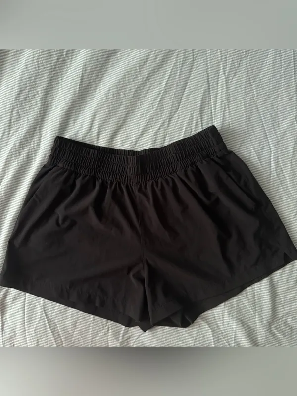 Athleta Black Women's Athletic Shorts with High Elastic Waist, size S - Image 2