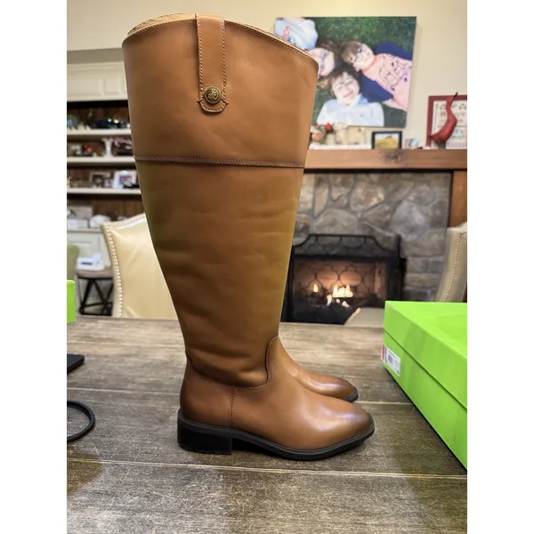 Sam Edelman Women's Drina Tall Riding Boot Whiskey Size 6 Athletic Fit Brown - Image 2