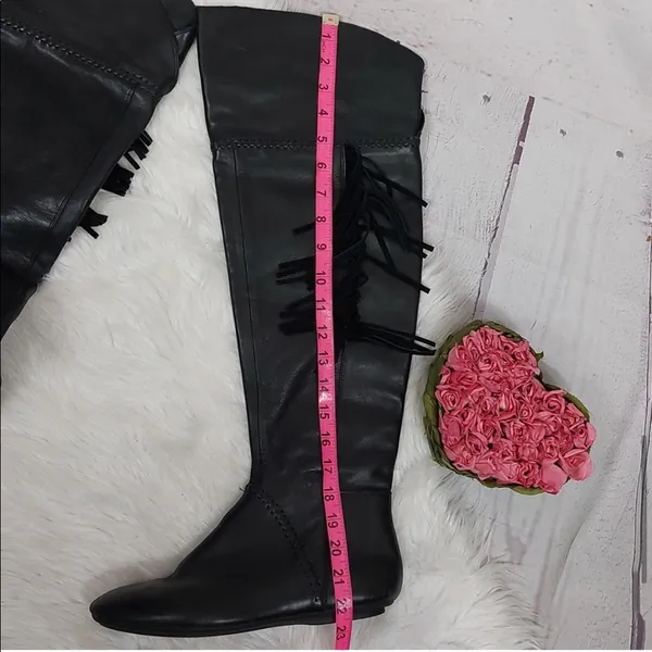 House of Harlow 1960 39.5 knee fringes boots - Image 13